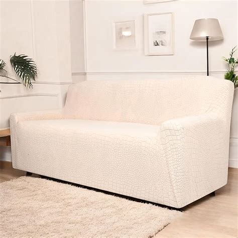 Universal Crocodile Texture Jacquard Fabric Sofa Cover (Beige) – House ...
