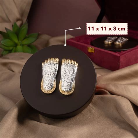 Pure Silver Charan Paduka - Set of 2 Divine Footprints | The Zappy Box