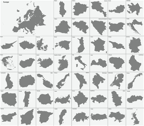 Europe Map Vector 的图像结果