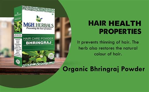 MGH Herbals 100% Pure Bhringraj Powder For Hair Growth - 200Gms | Good ...
