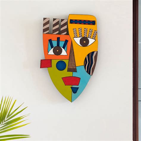 Tribal 'African Warrior Mask' Decorative Wall Decor Hanging (27.9 cm ...