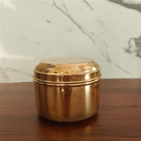 Brass Storage Tiffin Box Containers | Shop Now| Zishta.com