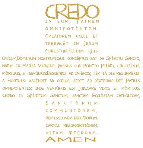 TARJETAS Y ORACIONES CATOLICAS: CREDO EN LATIN