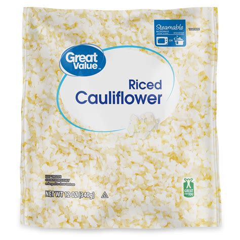 Great Value Riced Cauliflower, 12 oz (Frozen) - Walmart.com