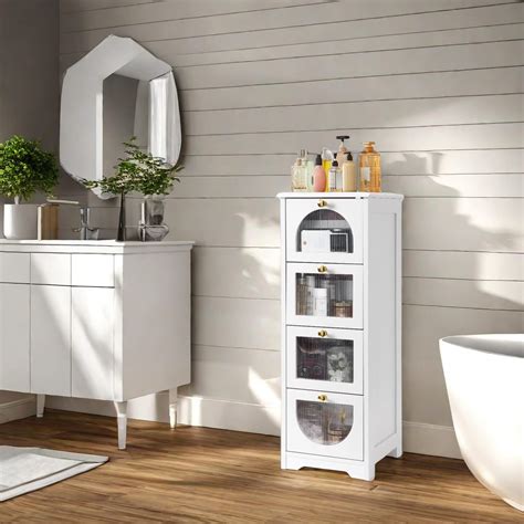 Winston Porter Bathroom Floor Cabinet, Freestanding Small Bathroom ...