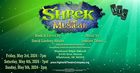 Highland Theatre Company Presents Shrek The Musical , 9135 Erie St ...