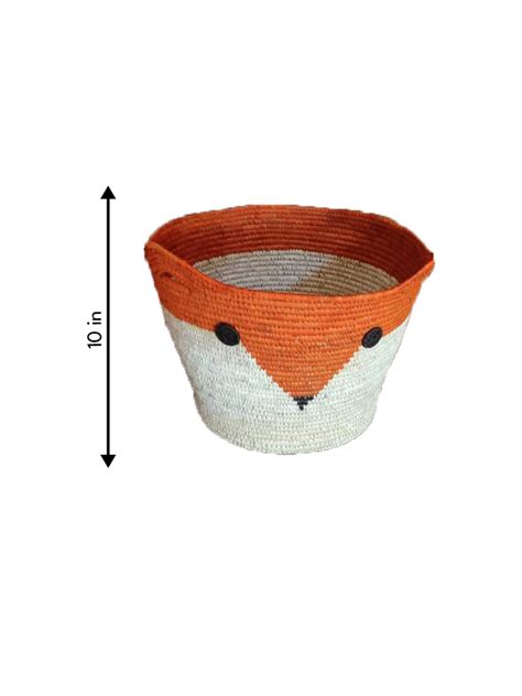 Shop Sabai Grass Fox Basket- Natural Storage Container