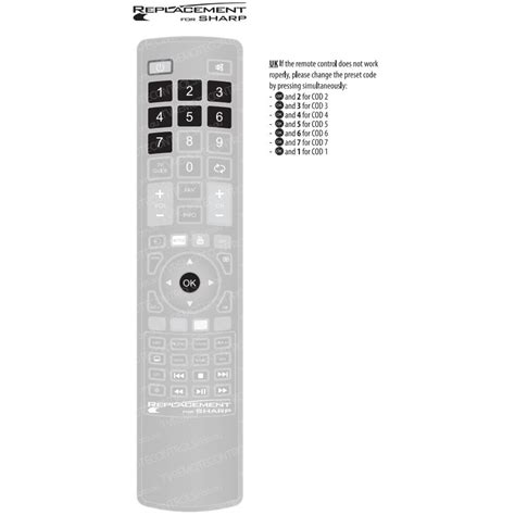 Image result for Sharp TV Remote Control