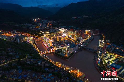 西藏昌都旖旎夜景点亮“藏东明珠”_图片_中国西藏网