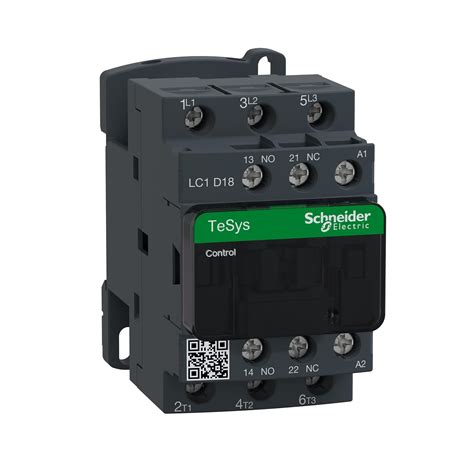 Schneider Electric LC1D18 Contactor 18A TP 1NO+1NC 110VAC - LC1D18F7 ...