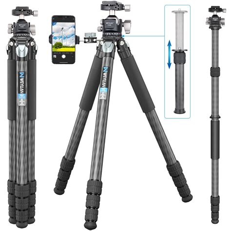Carbon Fiber Heavy Duty Tripod Weyllan 81 Professional Tripod Camera ...
