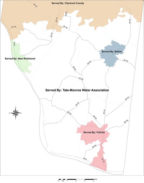 Service Area – Tate Monroe Water Association, Inc.