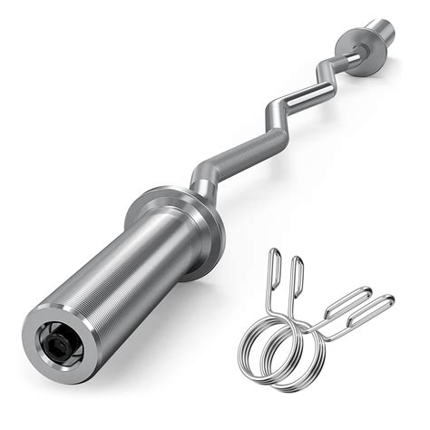 ExtreSpo Olympic EZ Curl Barbell Bar, 47" EZ Curl Bar for Weight ...