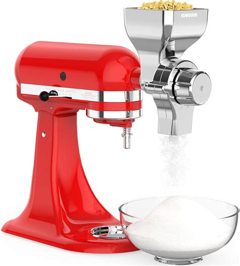 Amazon.com: EDWODER Grain Mill Attachment for KitchenAid Stand Mixer,12 ...