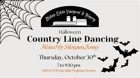 Halloween Theme: Country Line Dancing w/ Shotgun Jenny at Bishop Estate ...