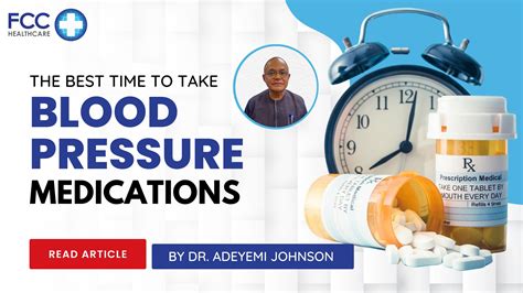 The Best Time to Take Blood Pressure Medications - First Cardiology Consultant