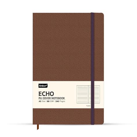 Kinbor Echo PU Cover A5 Ruled Notebook – SCOOBOO