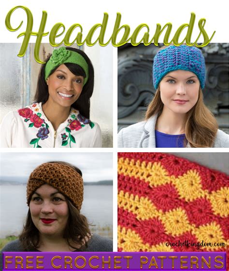 12 Crochet Headband Patterns Free ⋆ Free PDF Printable Patterns