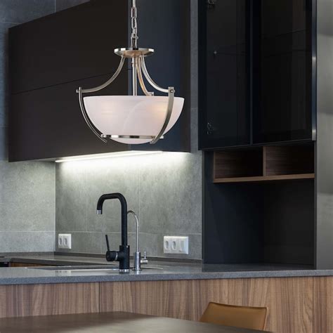Volume International Durango 3-Light Brushed Nickel Modern/Contemporary ...