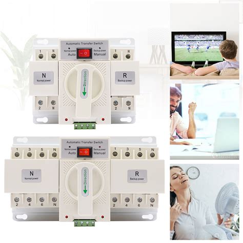 2P/4P 63A Dual Power Automatic Transfer Switch India | Ubuy