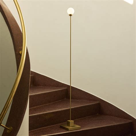 Northern LED battery-powered floor lamp Snowball brass-coloured, 2700 K ...