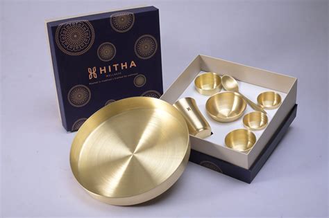 BRASS DINNER SET GIFT BOX 8 PIECES – HITHA WELLNESS