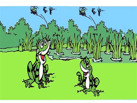 青蛙吃虫卡通,青蛙吃虫子卡通,青蛙吃虫子图片卡通_大山谷图库