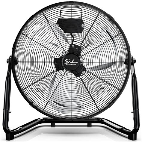 Black Industrial Floor Fans Black Oscillating Industrial Floor Fan 70W