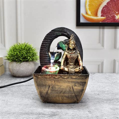 Saudeep India Polyresin Indoor Fountain Table Top Waterfall Fountains ...