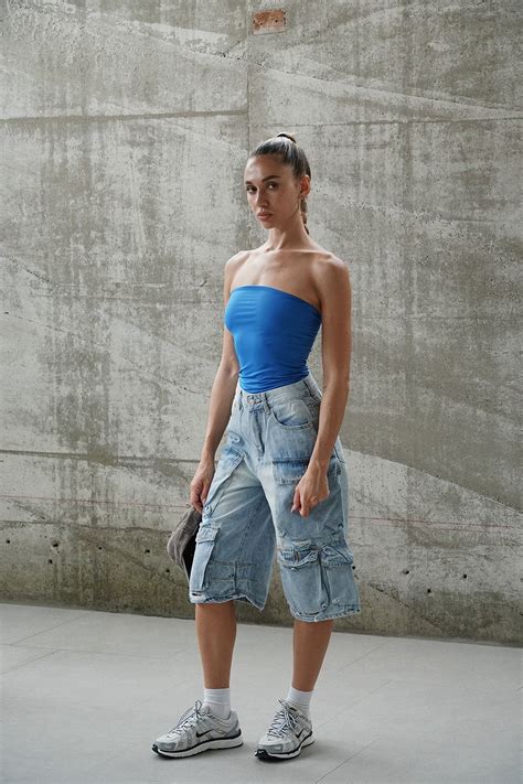 Royal Blue Polyamide Tube Top | BonkersCorner