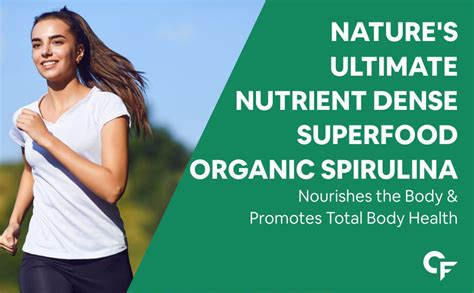 CF 100% Organic Spirulina - USDA Certified Organic Spirulina Powder fo ...
