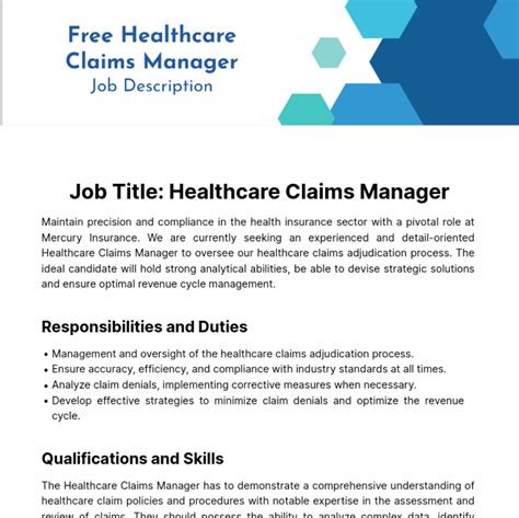 What Is The Job Description Of A Healthcare Manager at Esperanza Bruns blog