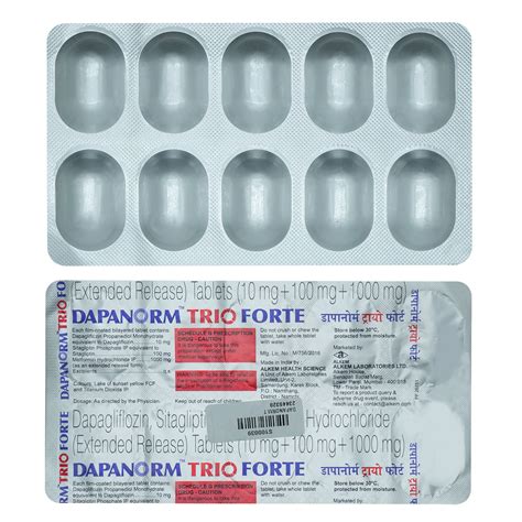 Dapanorm Trio Forte 10/100/1000 Tablet | Uses, Side Effects, Price ...