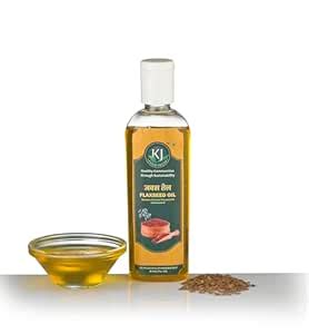 KJ Farm Fresh Unrefined Flaxseed Oil/Linseed/Javas/Alsi ka Tel Wood ...