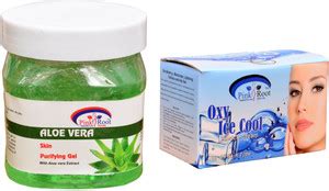 PINKROOT Oxy Ice Cool Bleach 250gm, Aloe Vera Gel 500ml Price in India ...