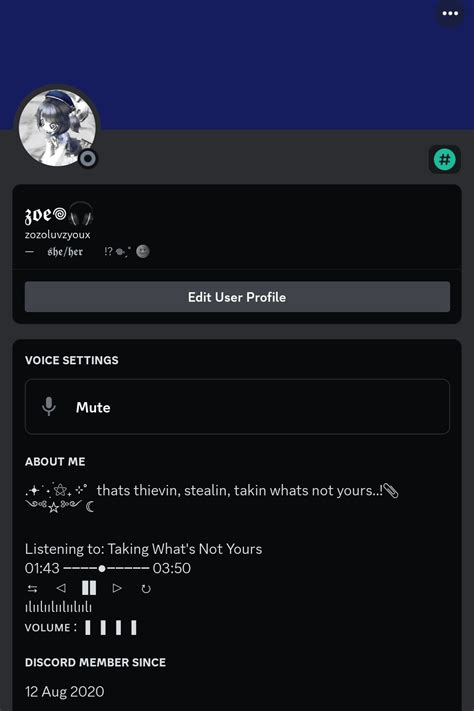 Music Discord Bio