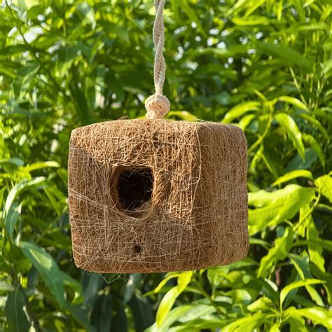 Square Coir Bird House | Ropani