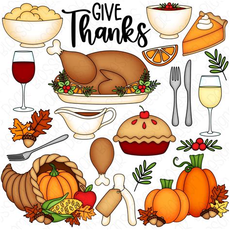 Thanksgiving Diner Clipart