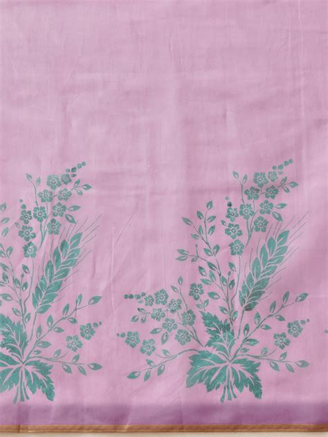 Printed Cotton Zari Tissue Ready to Wear Saree – Silk Land