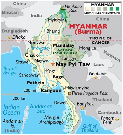 Myanmar Map Location Get Burma In World Map Background Myanmar ...