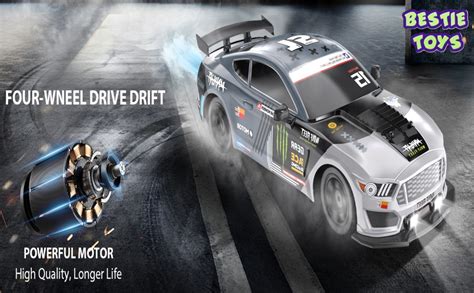 Bestie toys Remote Control Car 1/16 Scale RC Drift Car 2.4GHz 4WD High ...
