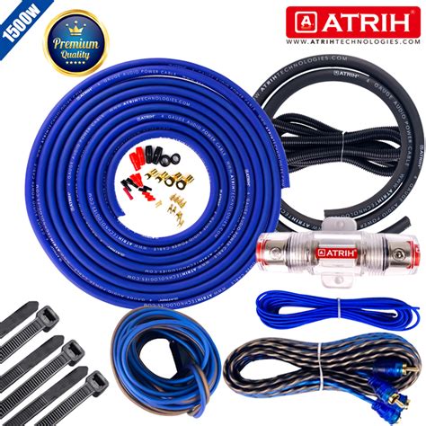 4 Gauge Amplifier Installation Wiring CCA Kit Set - Buy CCA Amp Kit ...