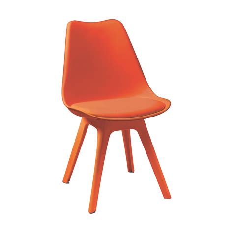 GC 9027 PP Shell Cafe Chair by Geeken with Seat Cushion