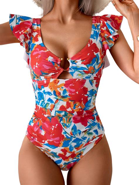 Snapklik.com : Womens One Piece Swimsuit Tummy Control Bathing Suit ...
