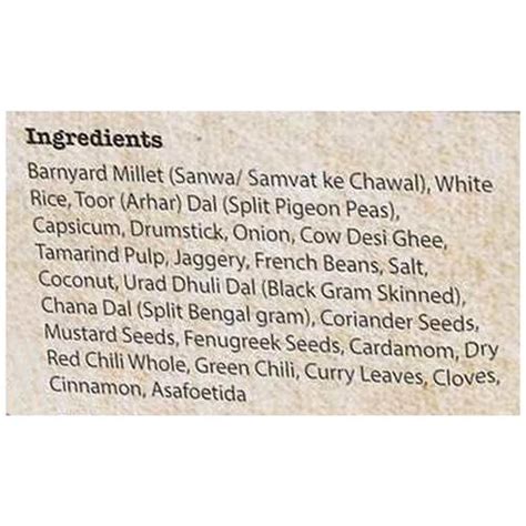 Organic Roots Bisi Bele Bath With Barnyard Millets - Instant