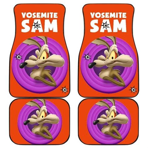 Looney Tunes Car Floor Mats Yosemite Sam And Wile E Coyote Graphic Car ...