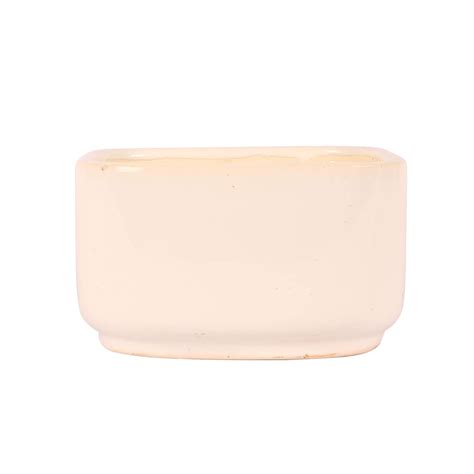 Justoriginals Collection Big Square Bowl Shape Ceramic Flower Pot Plain ...