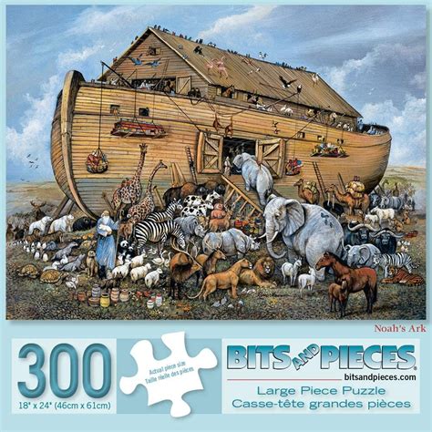 Bits and Pieces - 300 Piece Jigsaw Puzzle for Adults - Noahs Ark - 300 pc Religious Jigsaws by ...