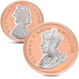 CHOTTEY LAL AND SONS 999 Purity Round King and Queen Design Silver Coin ...
