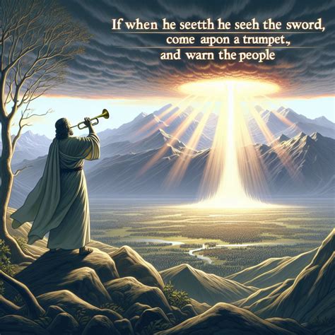 What does Ezekiel 33:3 mean? | Bible Art